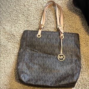 Michael Kors Brown and Tan Signature Tote